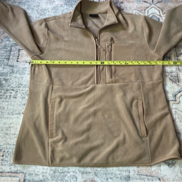 32 Degrees Brown Fleece Pullover 1/4 zip size Large - Picture 7 of 7